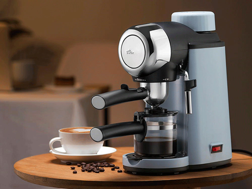 Máy pha cà phê tự động Bear CF-B20V1 nhỏ gọn, kiểu dáng hiện đại, trẻ trung A-98, pha tách Espresso & Capuchino nhỏ gọn, kiểu dáng hiện đại