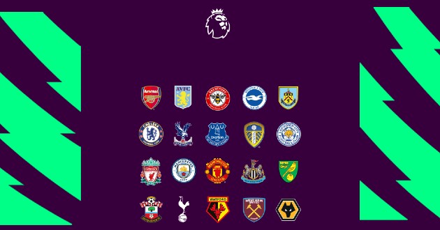 Ngoại hạng Anh Premier League mùa giải 2021/22 có sự tham gia của 20 đội bóng.
