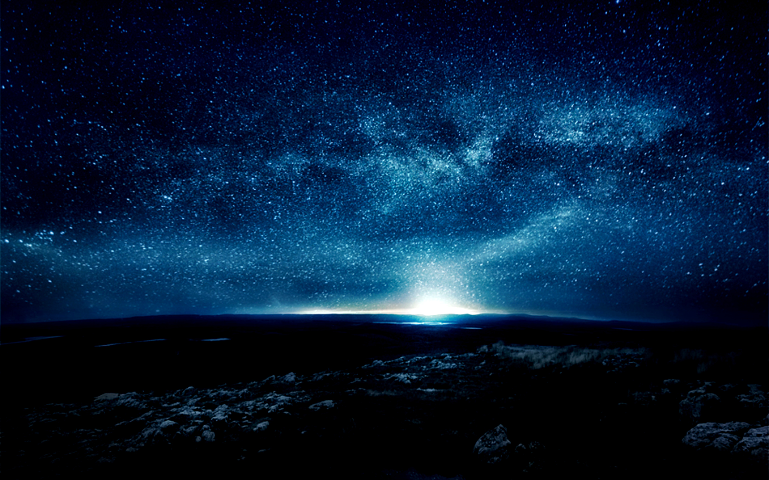 Một bức tranh 3D bầu trời tuyệt đẹp về một đêm buồn