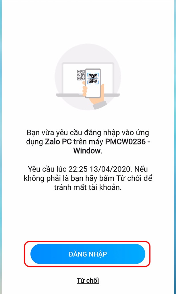 Cách đăng nhập Zalo bằng mã QR trên máy tính