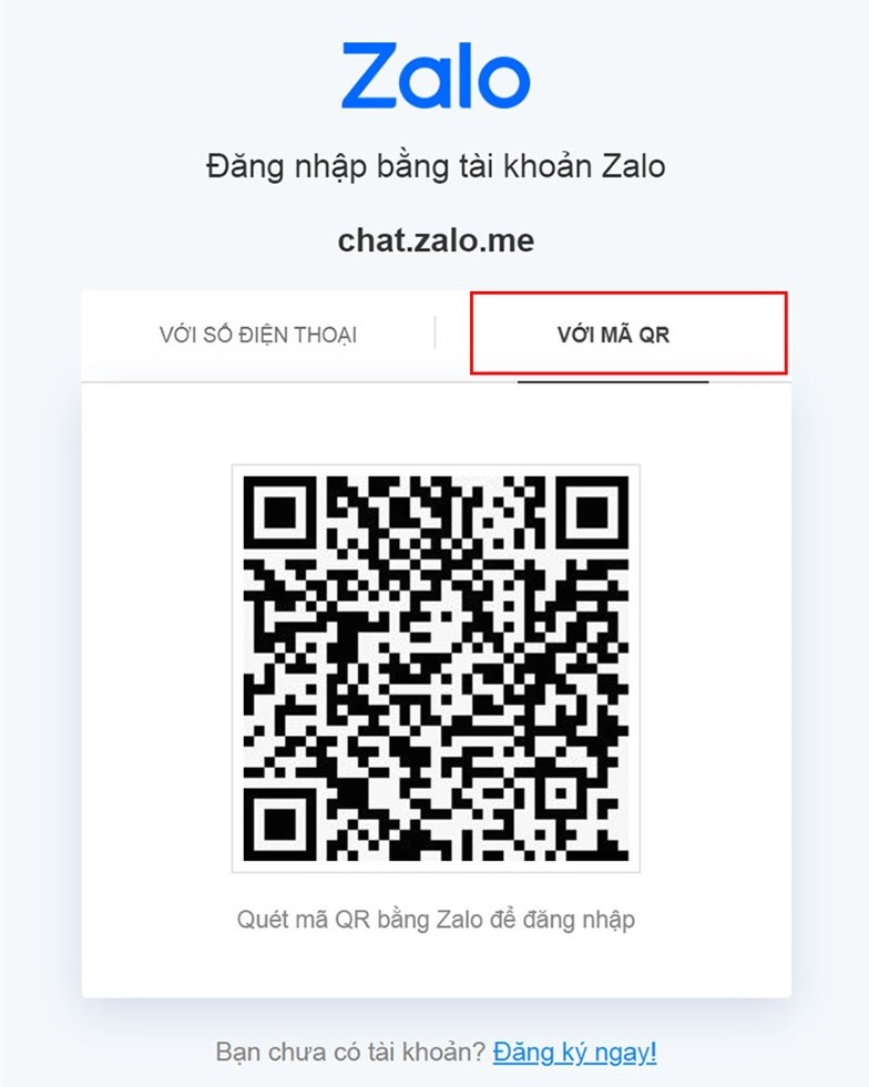 Cách đăng nhập Zalo bằng mã QR trên điện thoại