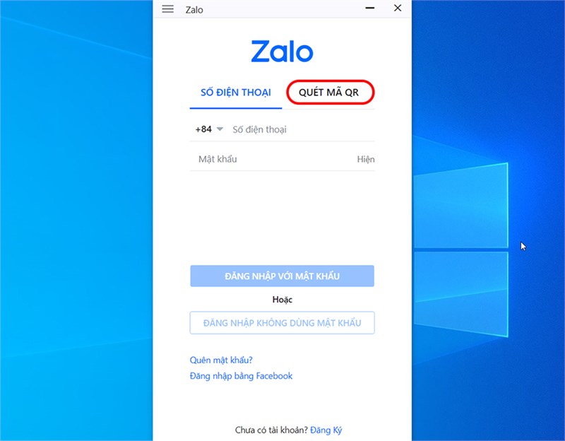 Cách đăng nhập Zalo bằng mã QR trên máy tính