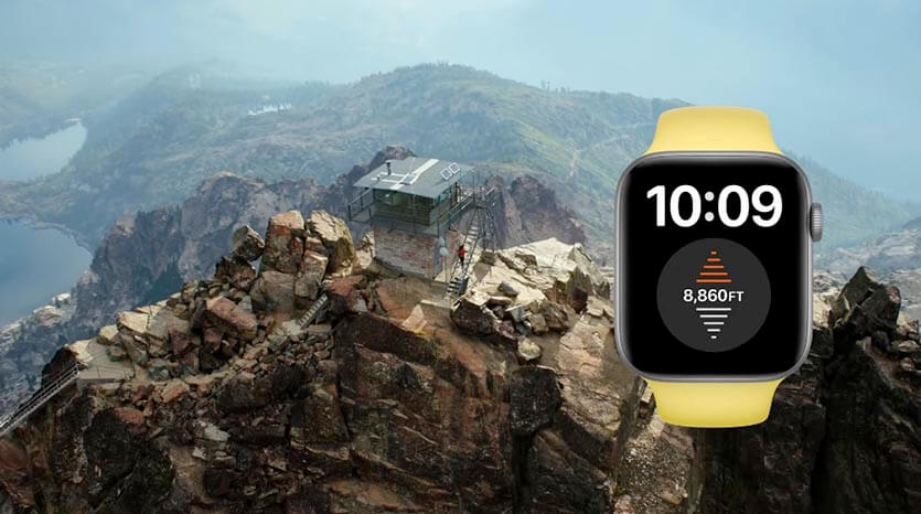 Tính năng đo độ cao của Apple Watch Series 6