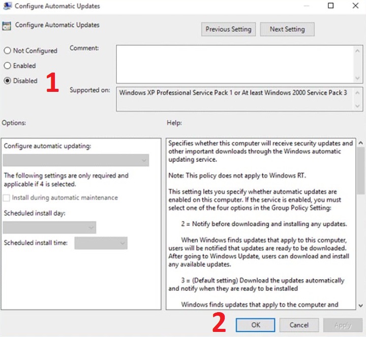 Cách tắt update Windows 10 bằng Group Policy Editor