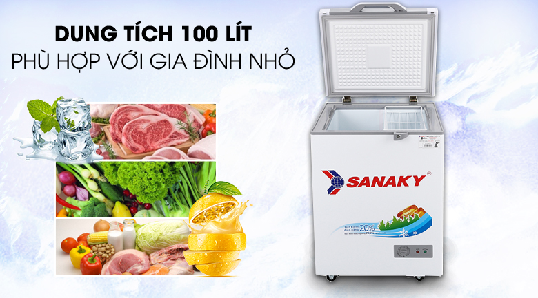 Tủ đông Sanaky 100L loại nào tốt? Giá bao nhiêu?