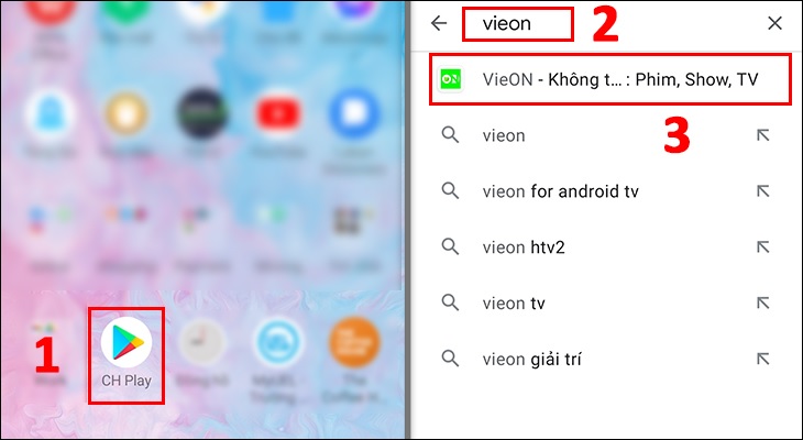 Hướng dẫn tải VieON, đăng kí VieON, sử dụng VieON