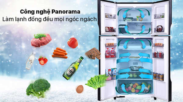 Tủ lạnh Panasonic có khả năng bảo quản thực phẩm tốt