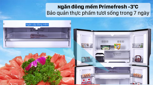 Tủ lạnh Panasonic được trang bị ngăn đá mềm