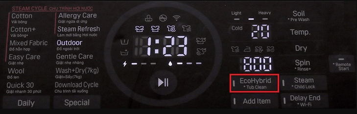 Máy giặt sấy LG ứng dụng công nghệ EcoHybrid