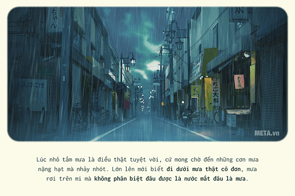 Câu nói hay về mưa (Ảnh quotes)