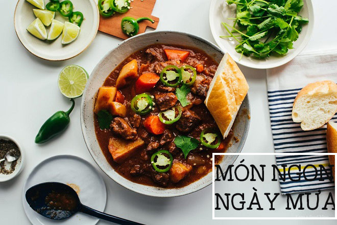 Tổng hợp các món ăn ngon ngày mưa hấp dẫn