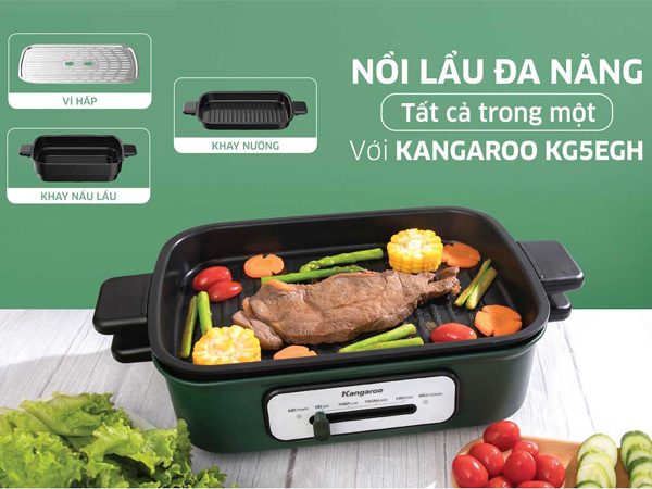 Nồi lẩu nướng đa năng Kangaroo KG5EGH