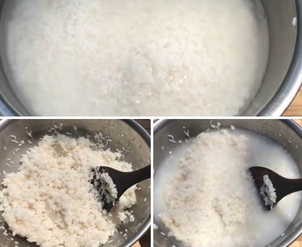 Cách làm bánh bò nước cốt dừa từ cơm rượu