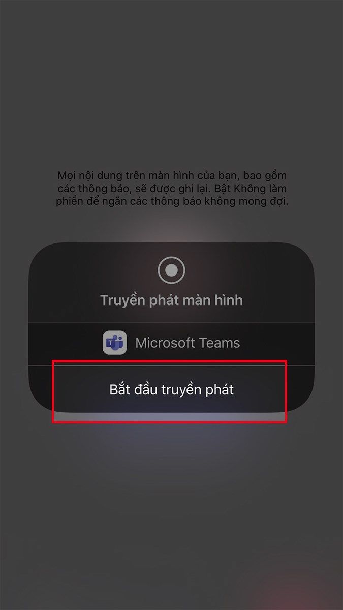 Cách share màn hình trên Microsoft Teams trên điện thoại