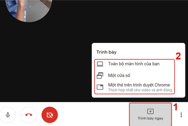 Google Meet hỗ trợ chia sẻ màn hình Google Meet hỗ trợ chia sẻ màn hình