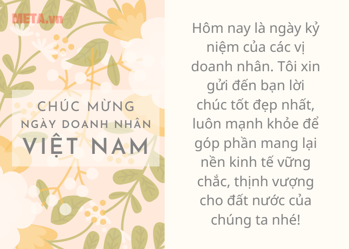 Thiệp mừng ngày Doanh nhân Việt Nam đẹp