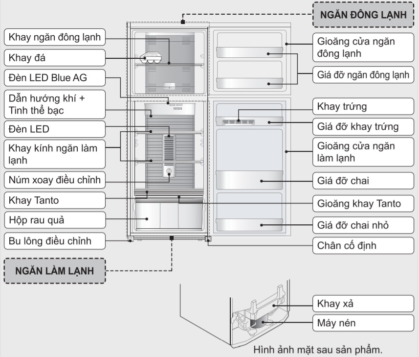 Cấu tạo của tủ lạnh