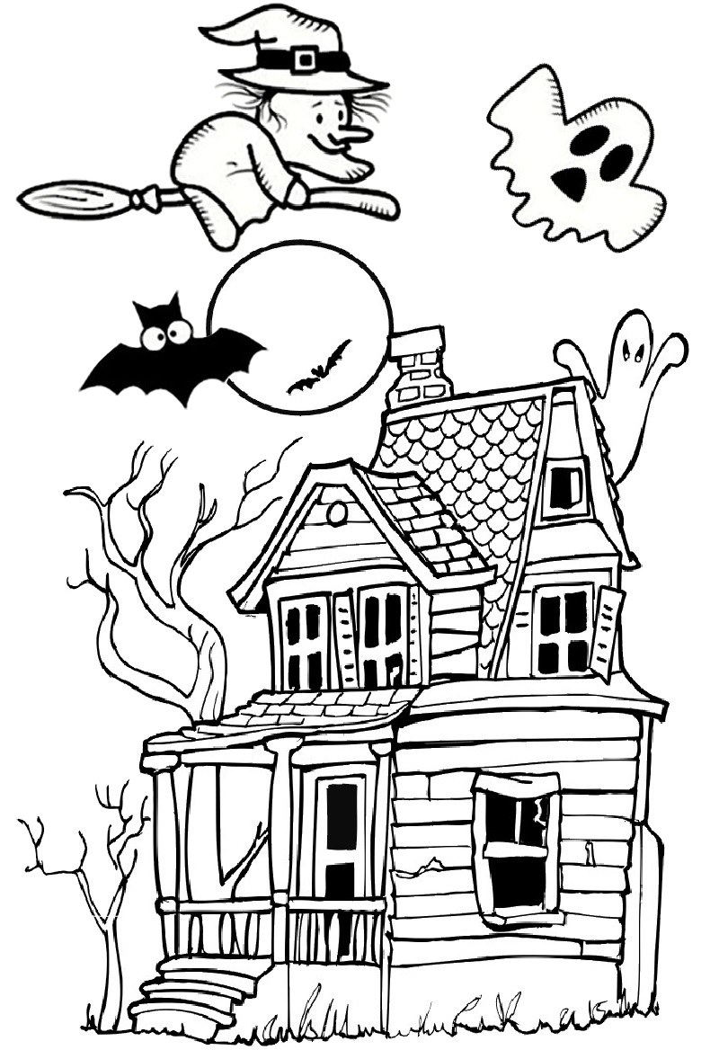 Tranh tô màu Halloween, hình Halloween tô màu cho bé đẹp nhất