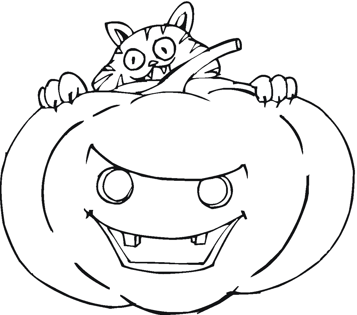 Hình Halloween tô màu