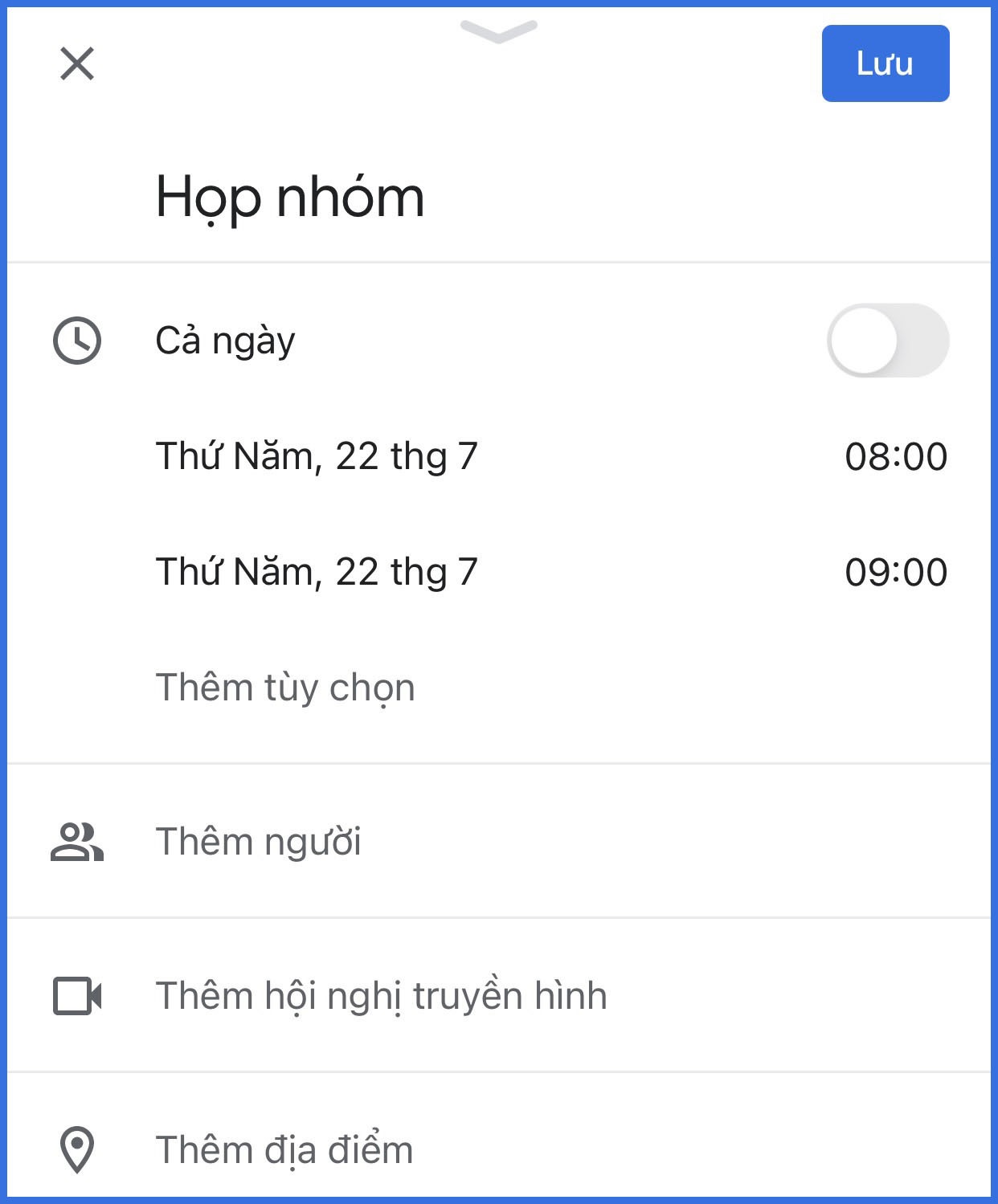 Cách sử dụng Google Calendar trên điện thoại