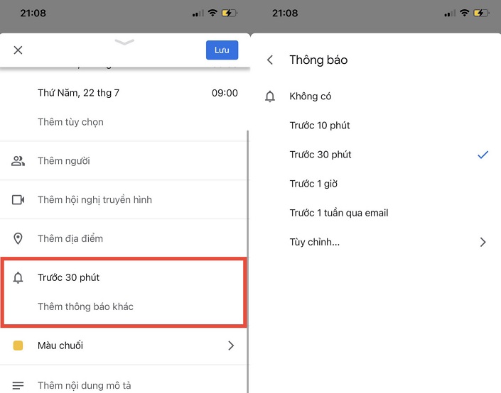 Cách sử dụng Google Calendar trên điện thoại