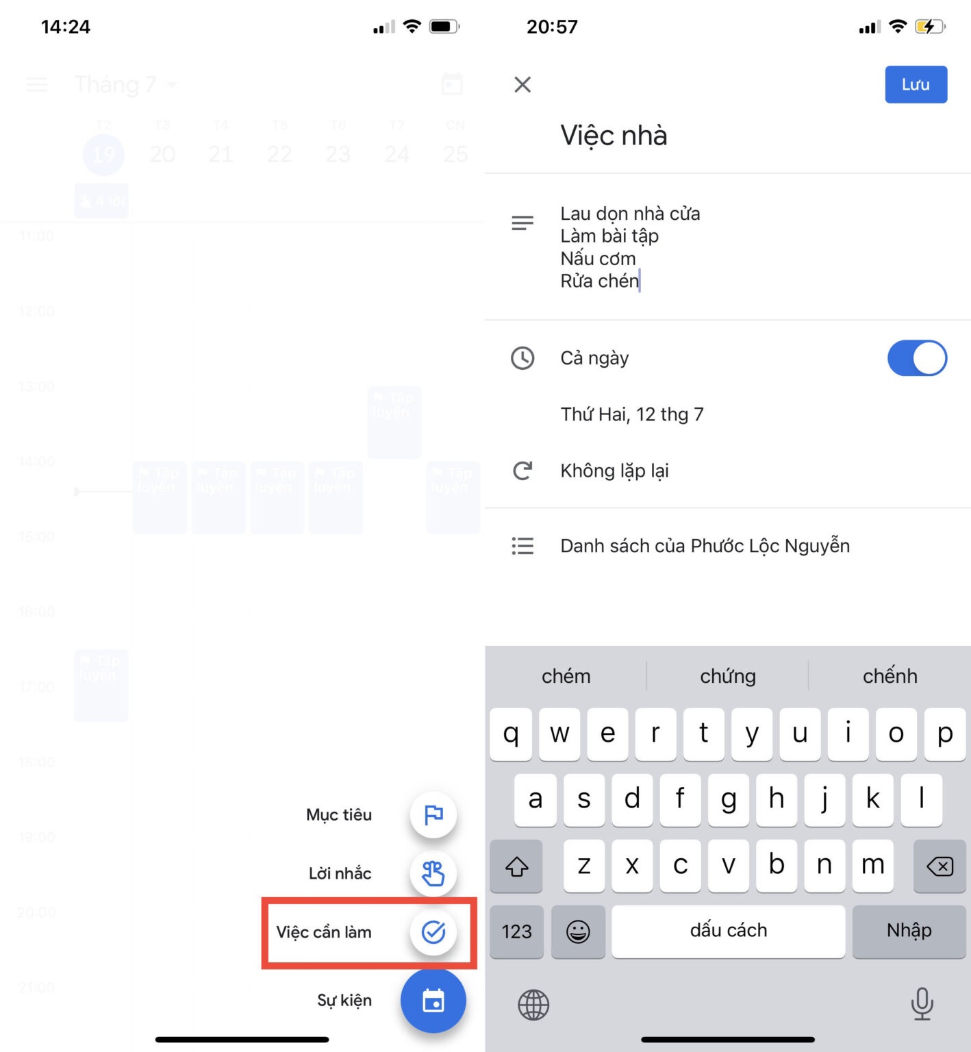 Cách sử dụng Google Calendar trên điện thoại