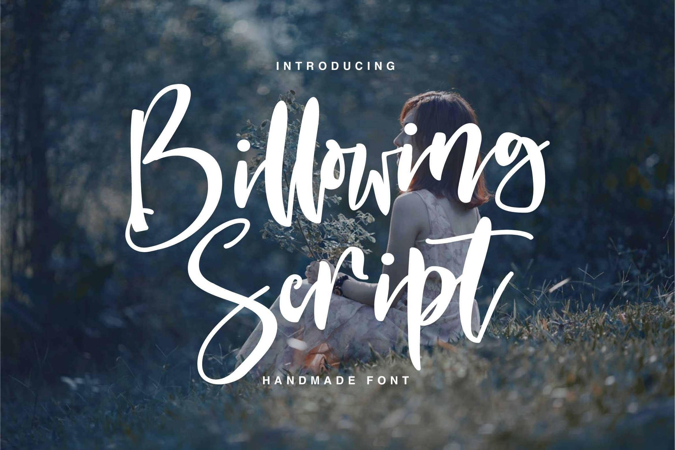 Billowing script font (Envato Elements)