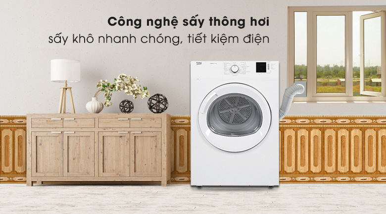 Máy sấy thông hơi Beko 8Kg DA8112RX0W (Sản xuất Thổ Nhĩ Kỳ)