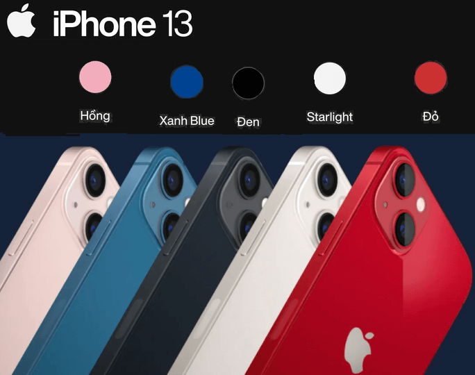 iPhone 13 có 5 màu
