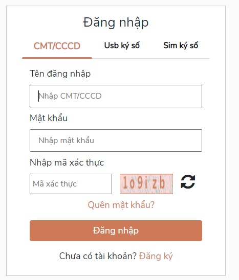 Cách đăng nhập CDVC Quốc gia