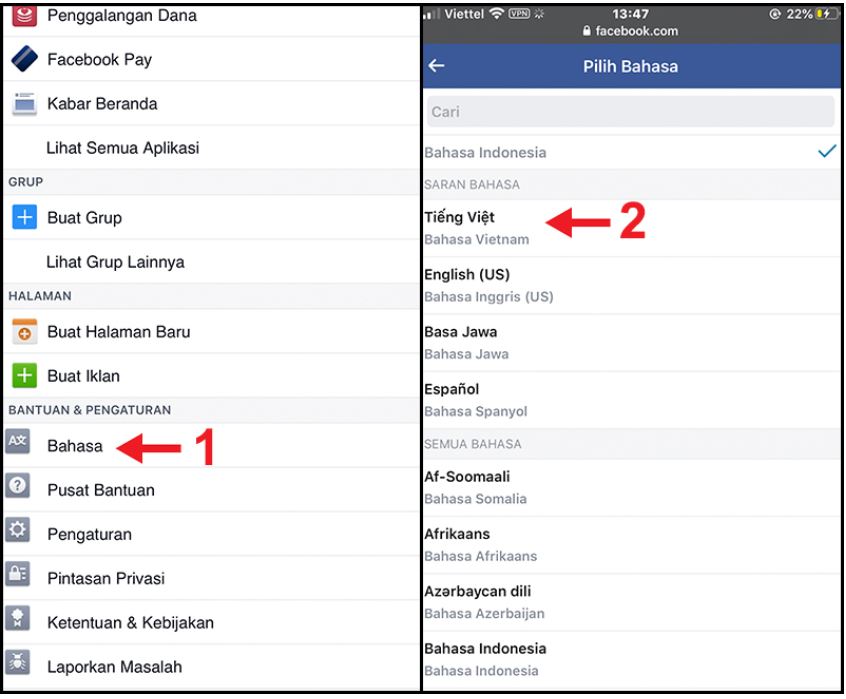 Cách đổi tên Facebook 1 chữ trên điện thoại iPhone