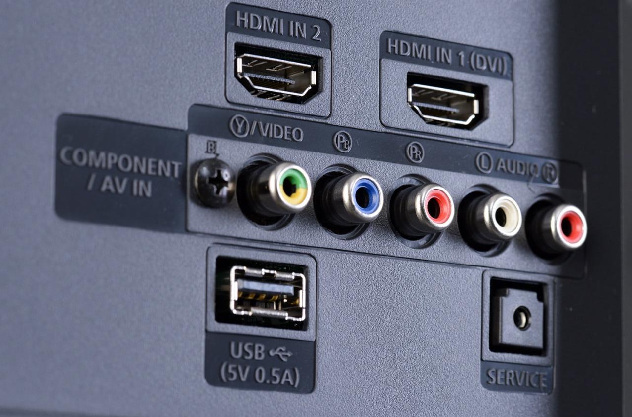Các cổng kết nối thường thấy trên tivi