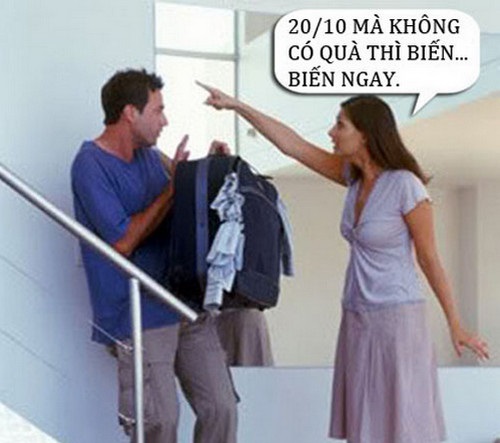 Hình ảnh chế ngày 20/10 hài hước, bá đạo nhất