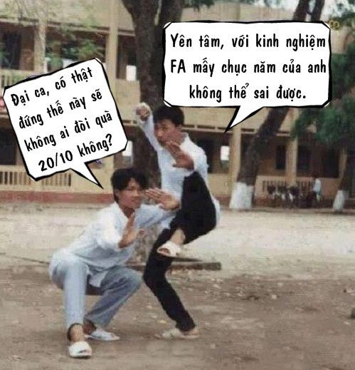 Hình ảnh chế ngày 20/10 hài hước, bá đạo nhất