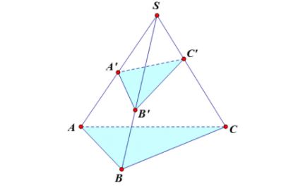 Công thức tỉ số thể tích của khối chóp tam giác