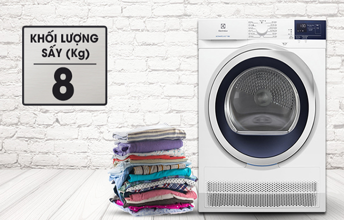 Máy sấy ngưng tụ Electrolux 8Kg EDC804CEWA