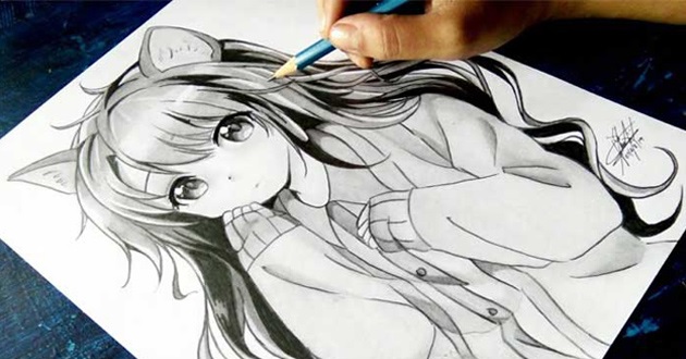 Cách vẽ miệng anime
