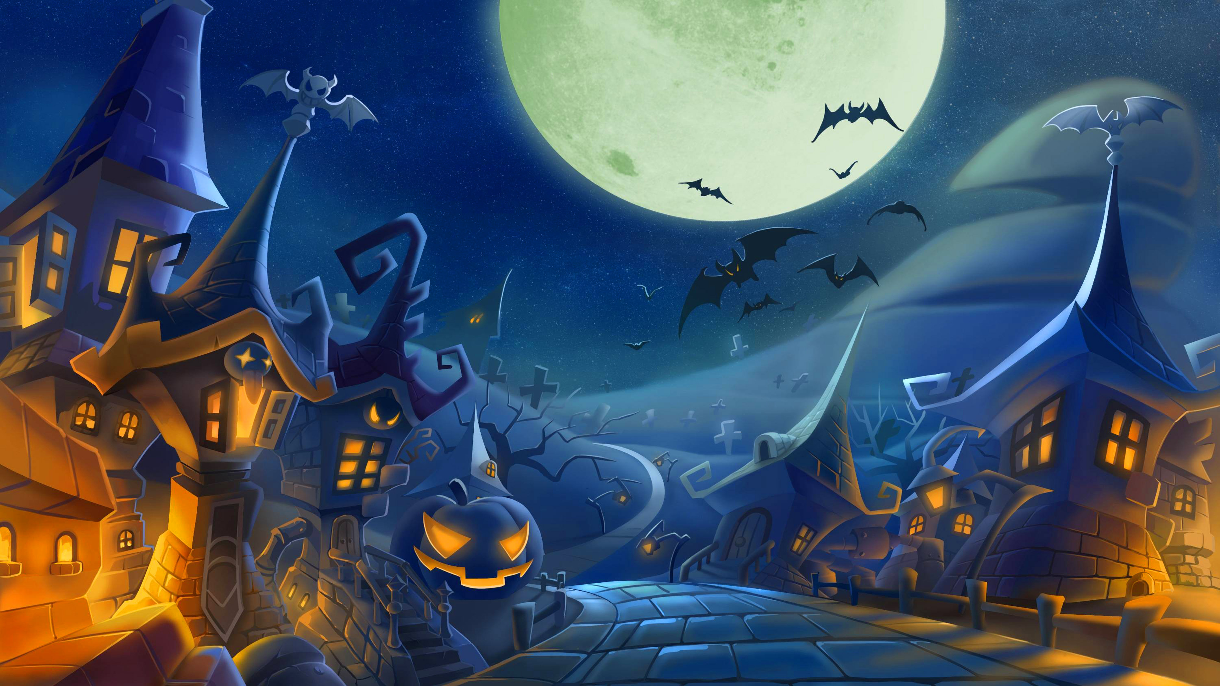 Cách vẽ tranh đề tài lễ hội Halloween đơn giản, đẹp