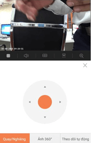 Điều chỉnh camera quay 360 độ trên camera Ezviz C6N