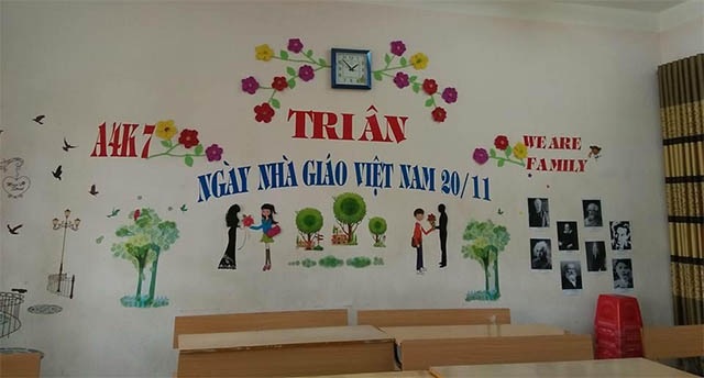 Trang trí lớp 20/11