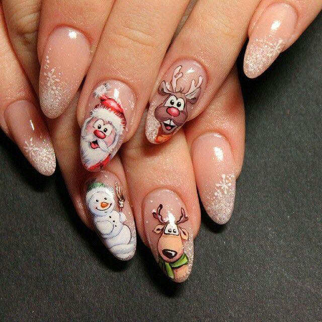 Christmas Nails Art  Vẽ nail noel  YouTube