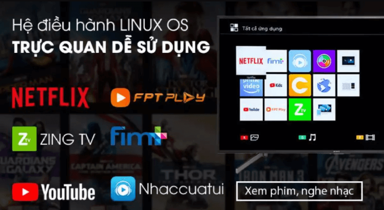 Hệ điều hành Linux trên tivi có tính ổn định cao