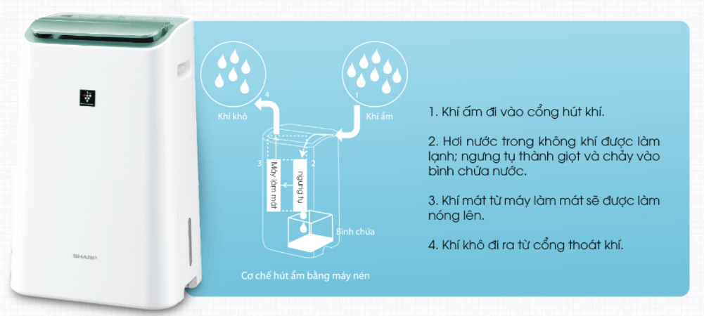 Máy lọc không khí có thể hút ẩm