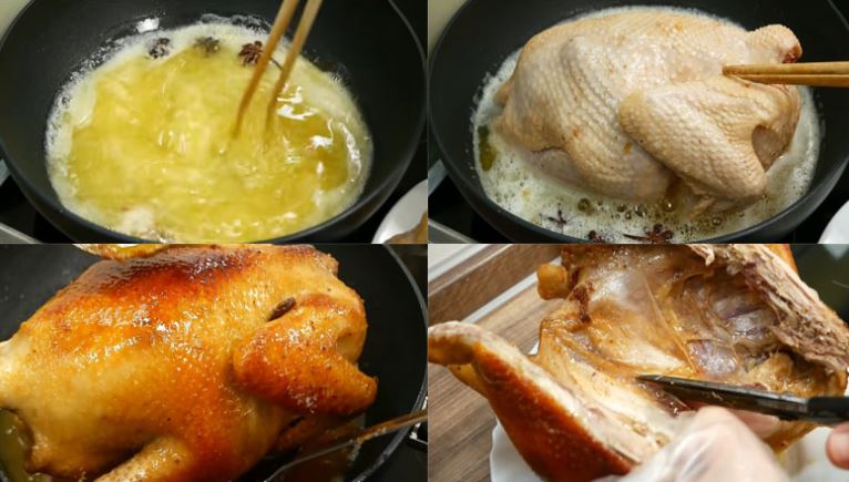 Cách làm gà hấp muối kiểu Đài Loan