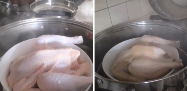 Cách làm gà hấp muối kiểu Trung Quốc