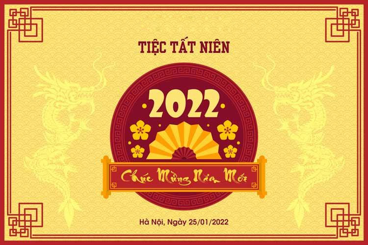 các mẫu thiệp mời tất niên đẹp