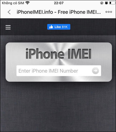 Cách kiểm tra ngày kích hoạt iPhone bằng IMEI
