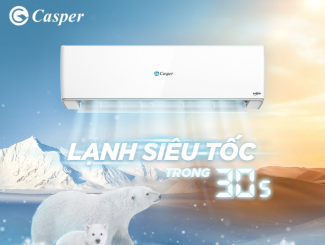Máy lạnh Casper sử dụng máy nén thế hệ mới làm lạnh nhanh