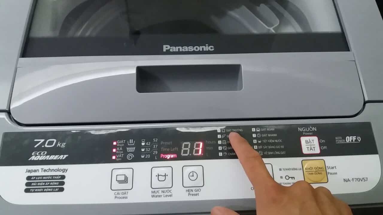 Máy giặt Panasonic báo lỗi H12