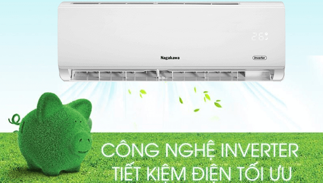 Inverter technology saves energy on Nagakawa air conditioners